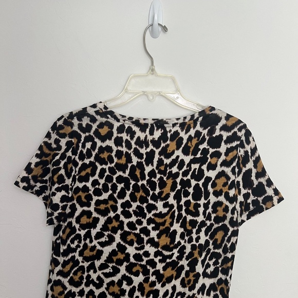J. Crew women's Vintage Cotton tee, Leopard print, size Small - Picture 8 of 10